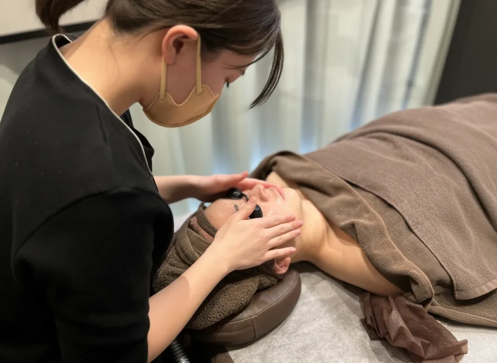 ヒゲ脱毛の施術イメージ