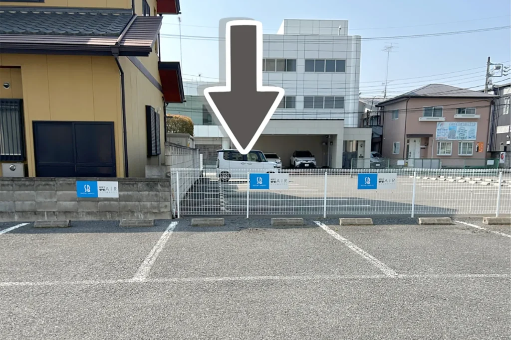 メンズ脱毛サロンAIRの店舗 駐車場